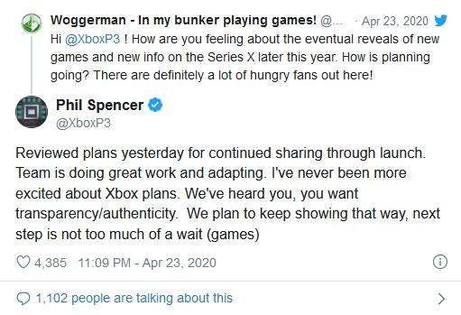 微软负责人透露Xbox Series X将在5月份为大家揭晓！
