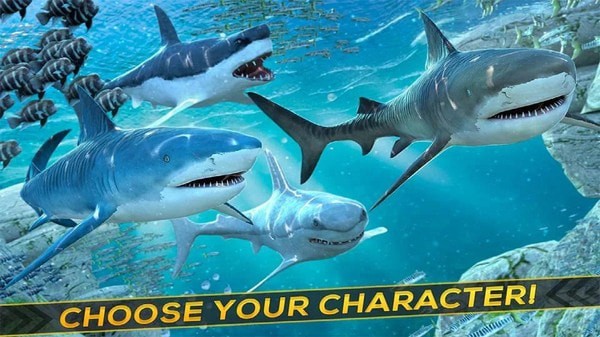 鲨鳄大战模拟